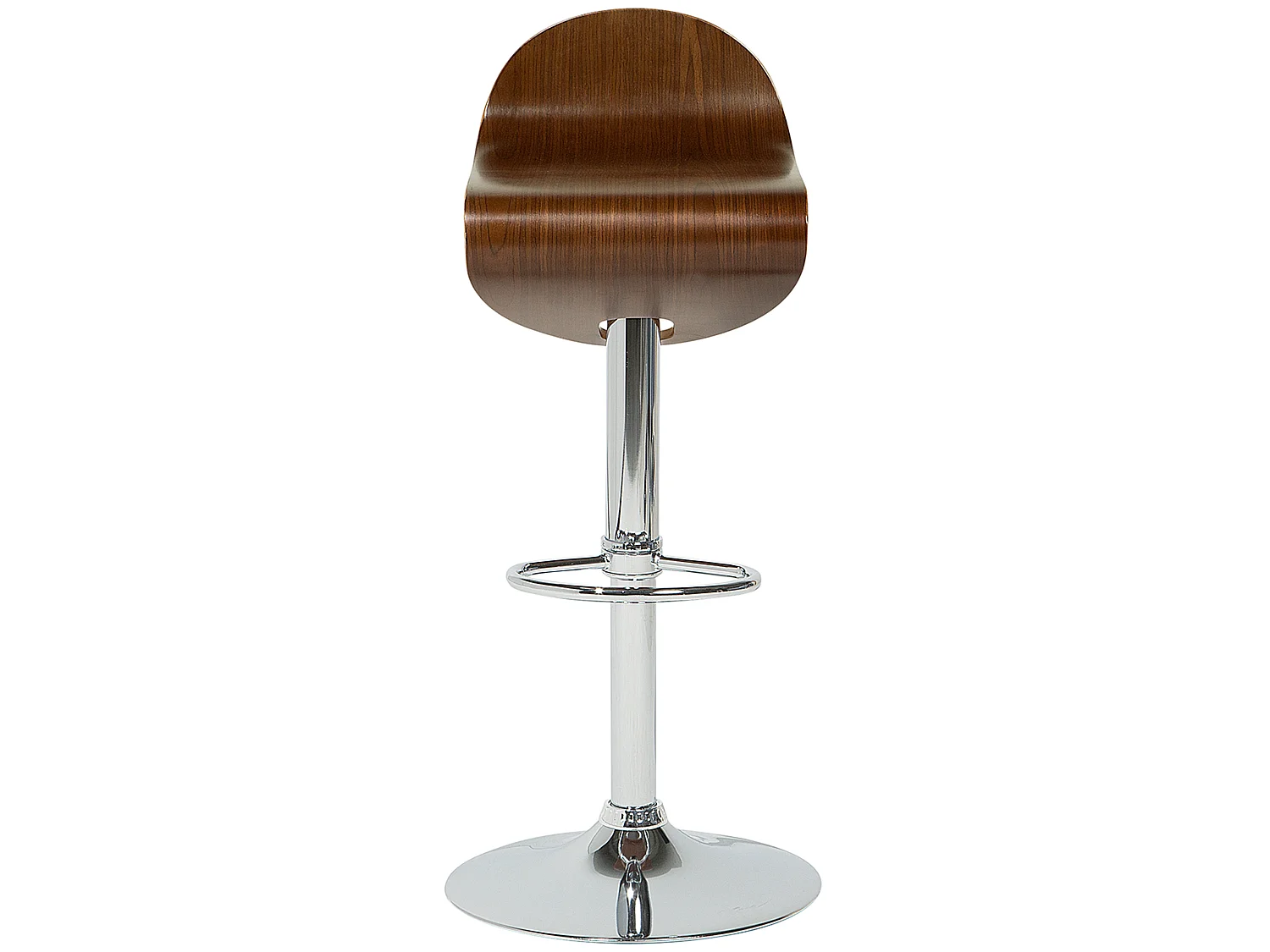 Set van 2 barkrukken LIVERPOOL Draaibaar Donkere houtkleur