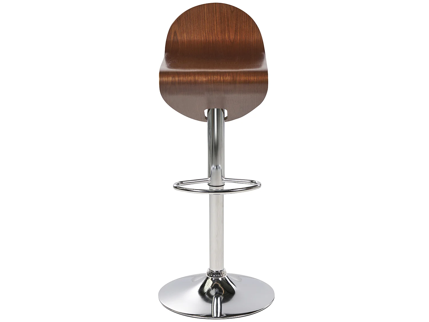 Set van 2 barkrukken LIVERPOOL Draaibaar Donkere houtkleur