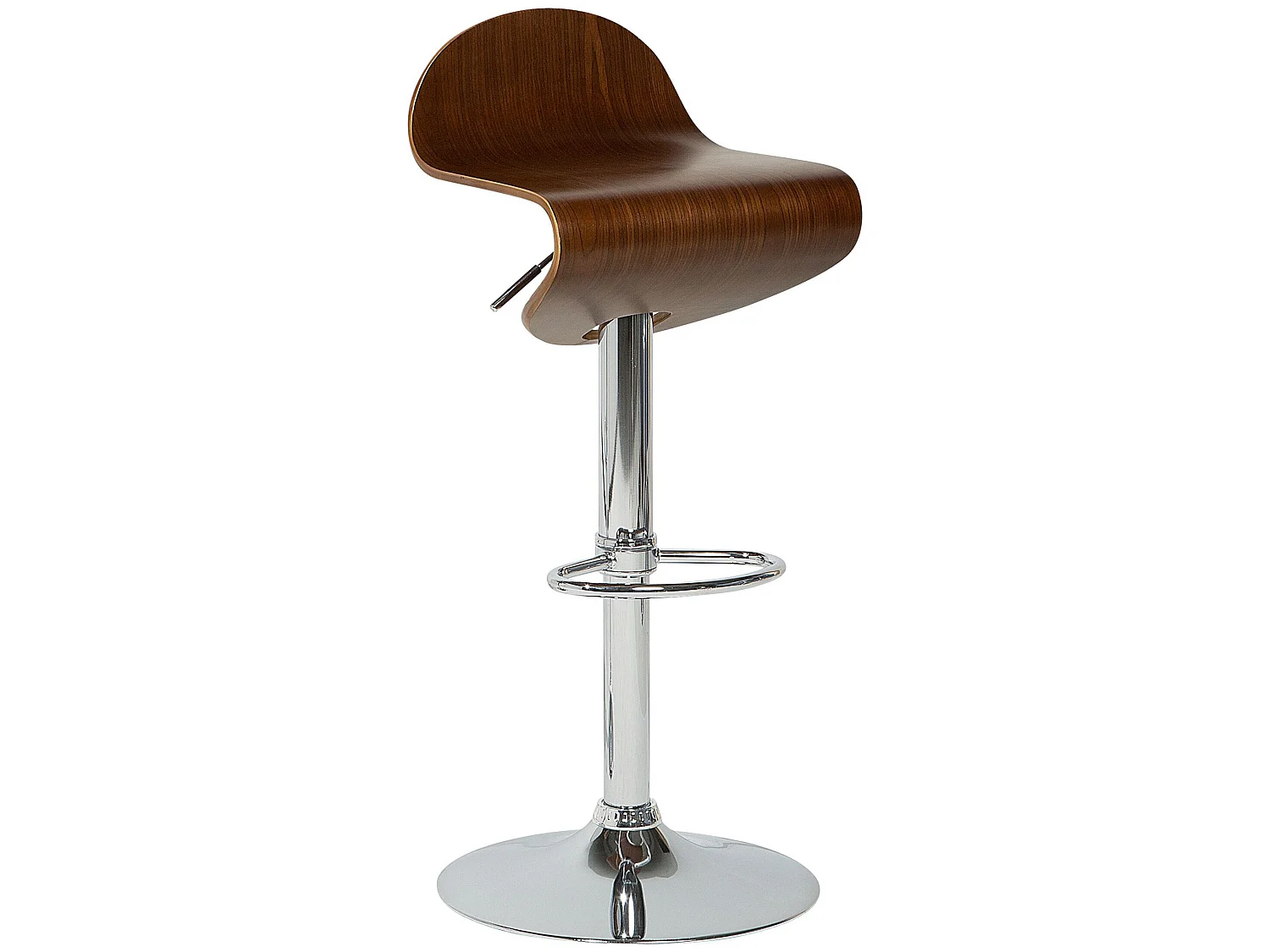 Set van 2 barkrukken LIVERPOOL Draaibaar Donkere houtkleur