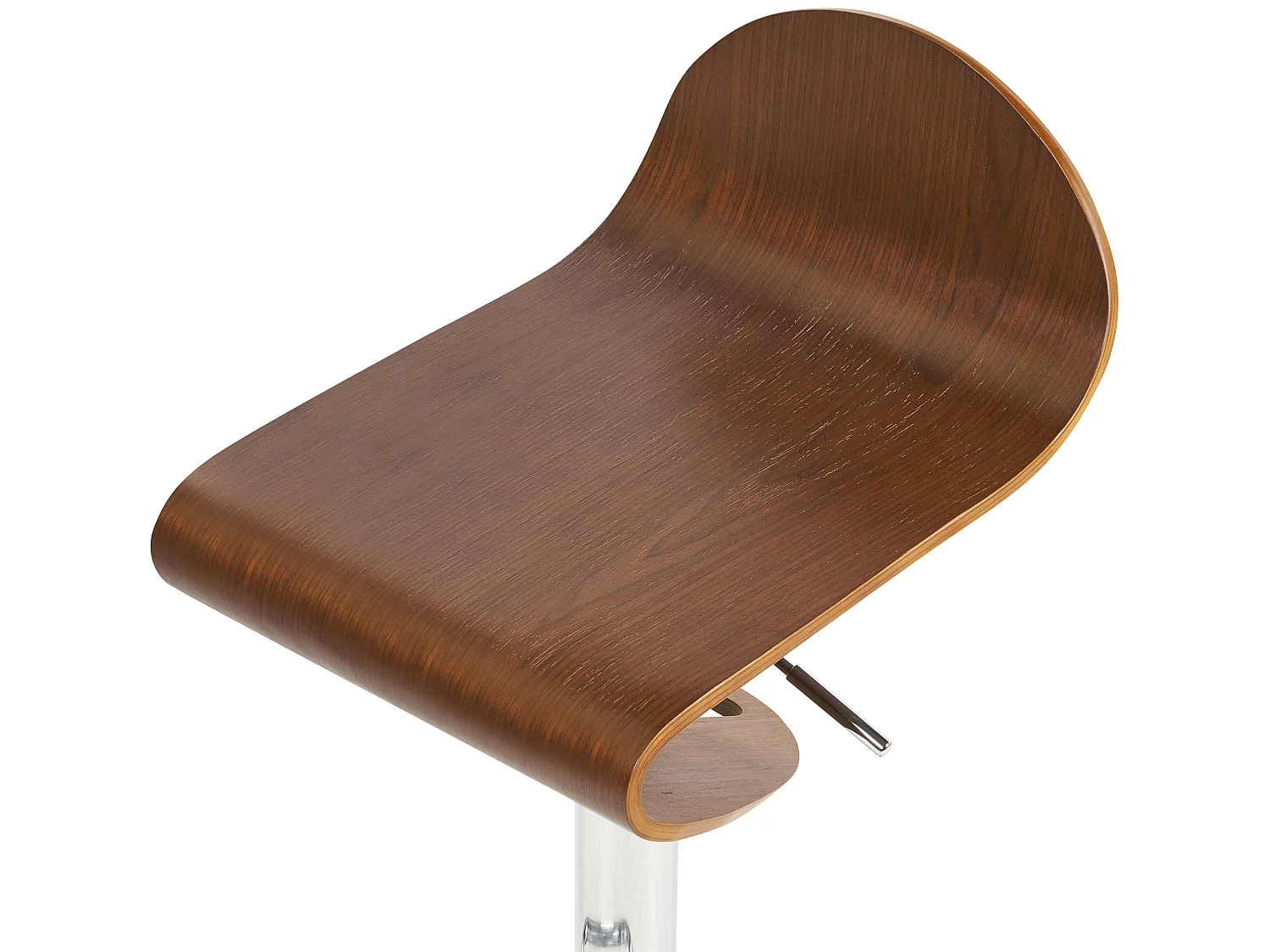 Set van 2 barkrukken LIVERPOOL Draaibaar Donkere houtkleur