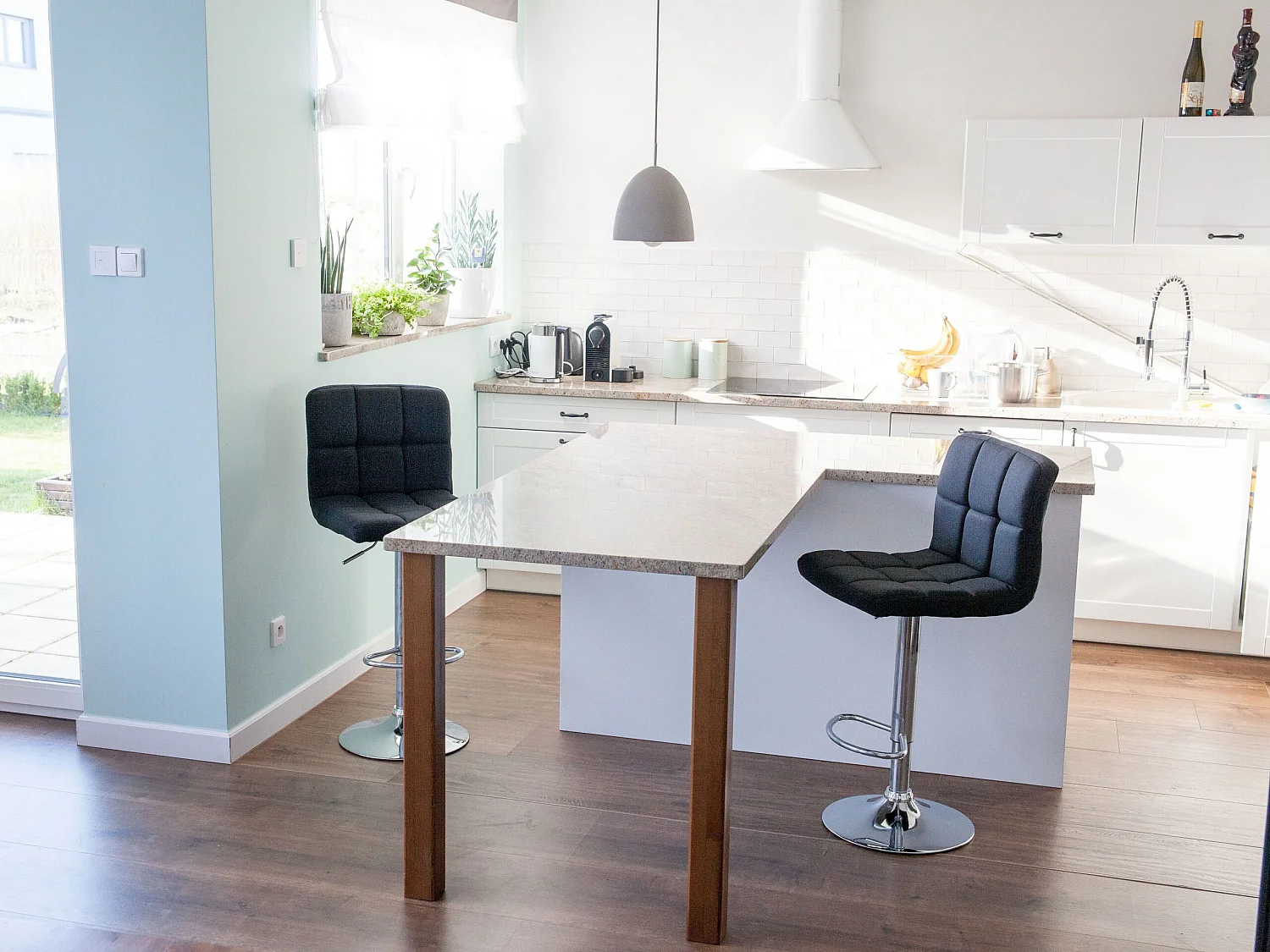 Lot de 2 chaises de bar MARION Noir