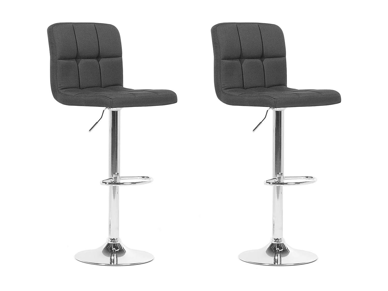 Lot de 2 chaises de bar MARION Noir