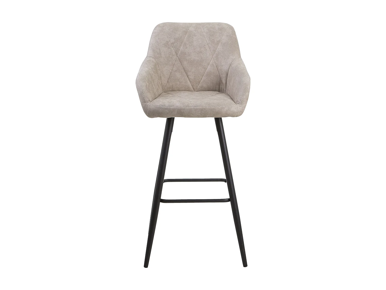 Lot de 2 chaises de bar DARIEN Beige