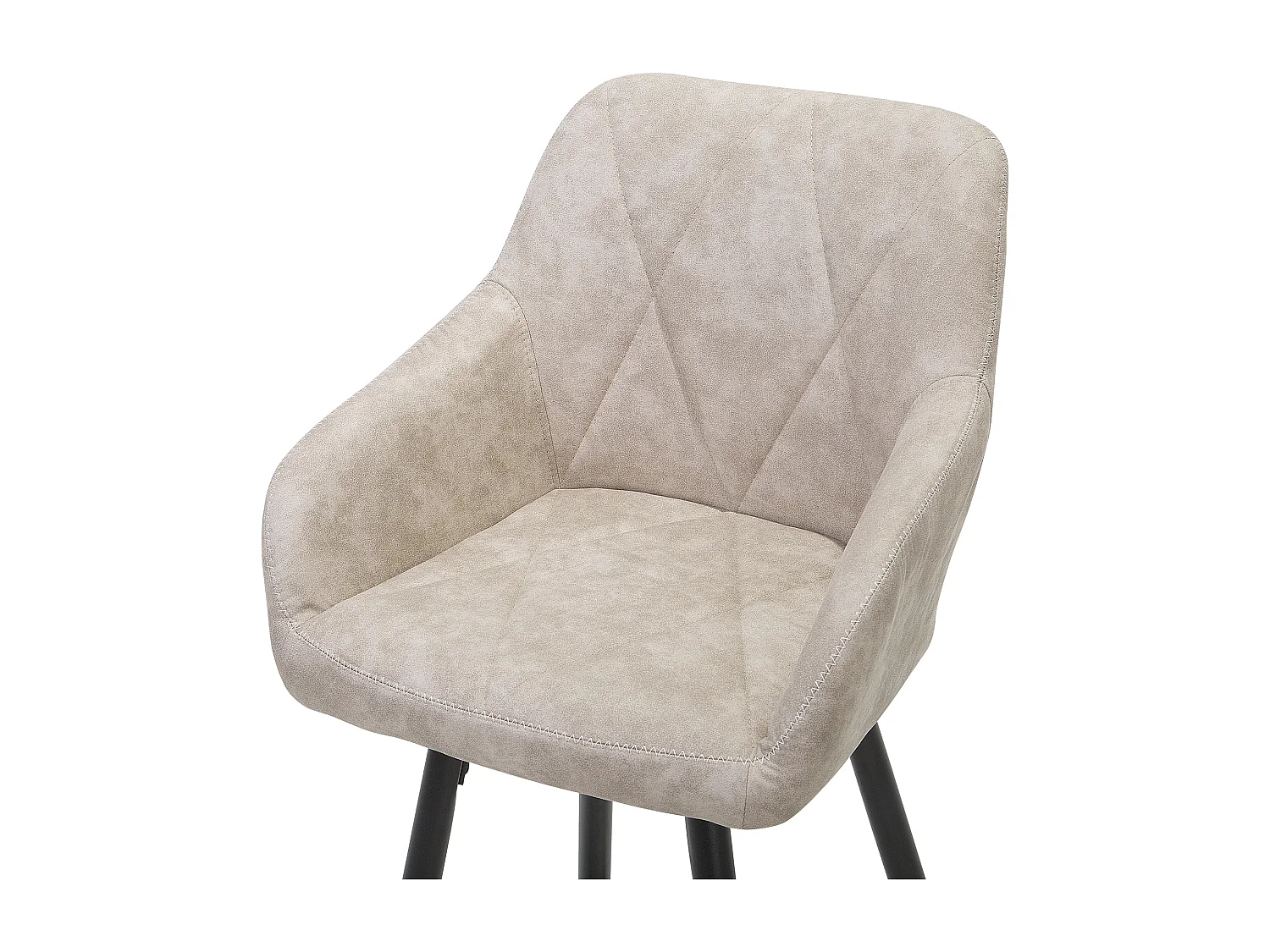 Lot de 2 chaises de bar DARIEN Beige