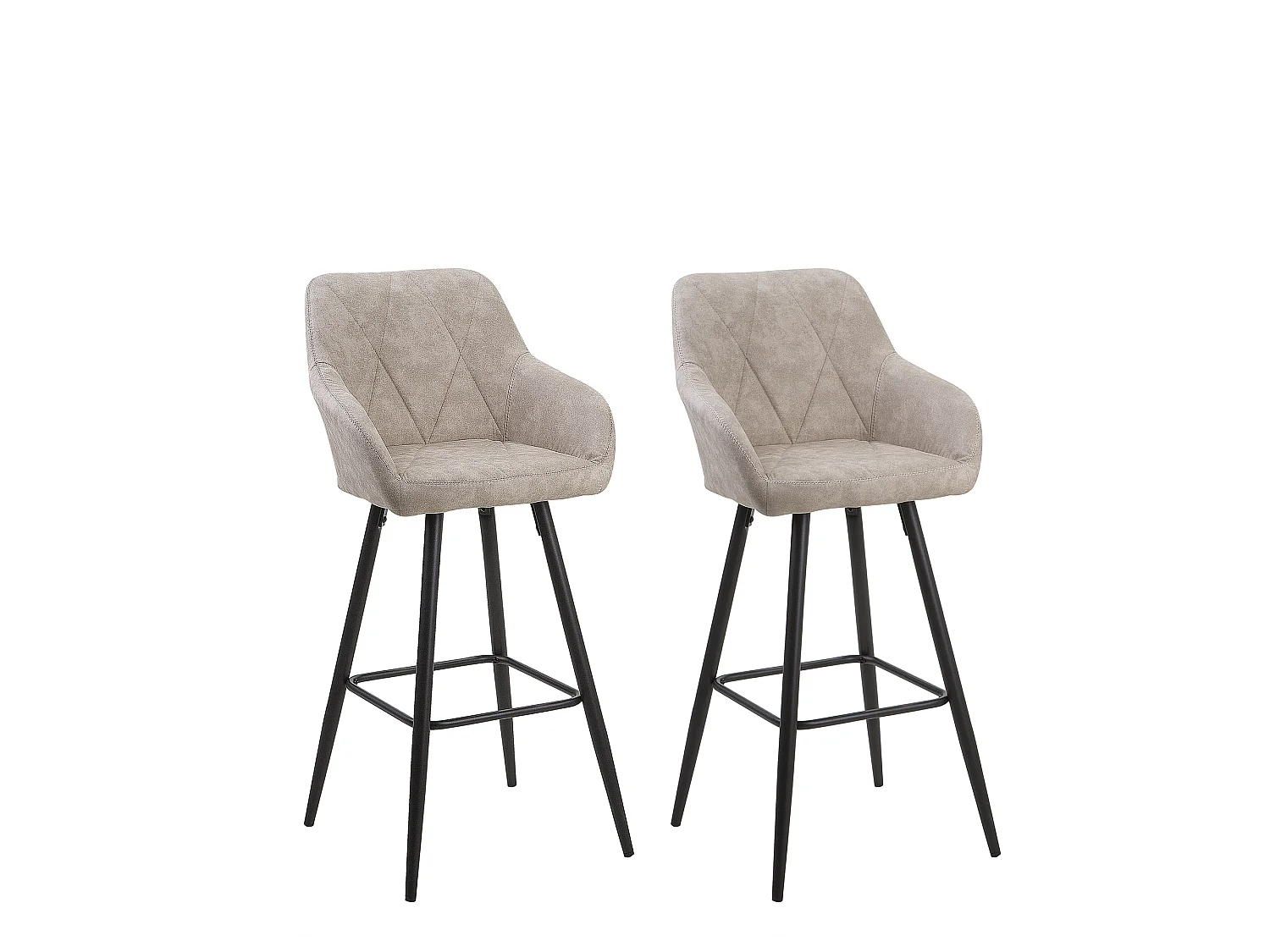 Set van 2 barstoelen DARIEN Beige
