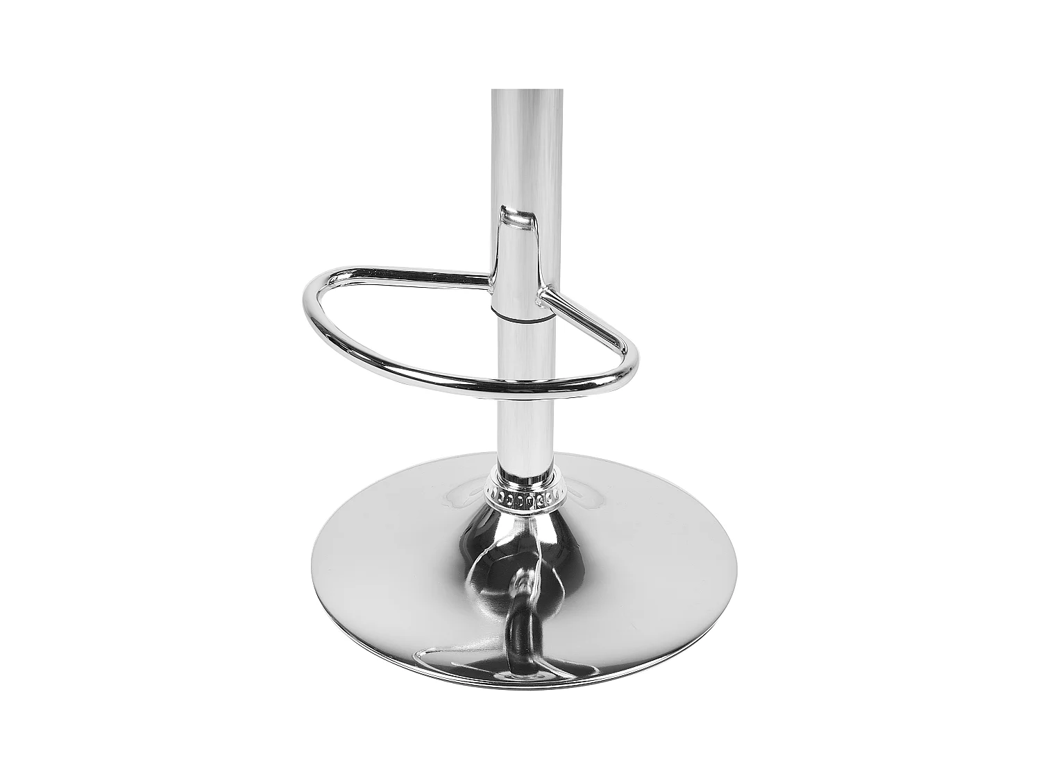 Conjunto de 2 sillas de bar CONWAY Piel sintética giratoria Blanco