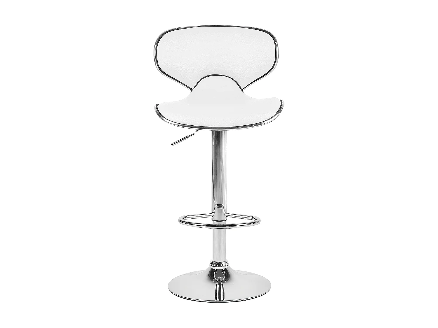 Set van 2 barstoelen CONWAY Kunstleer Draaibaar Wit