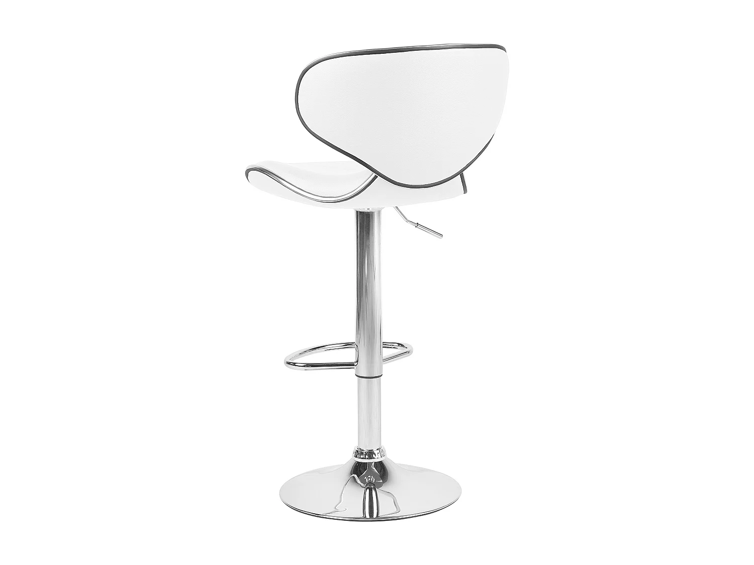 Set van 2 barstoelen CONWAY Kunstleer Draaibaar Wit