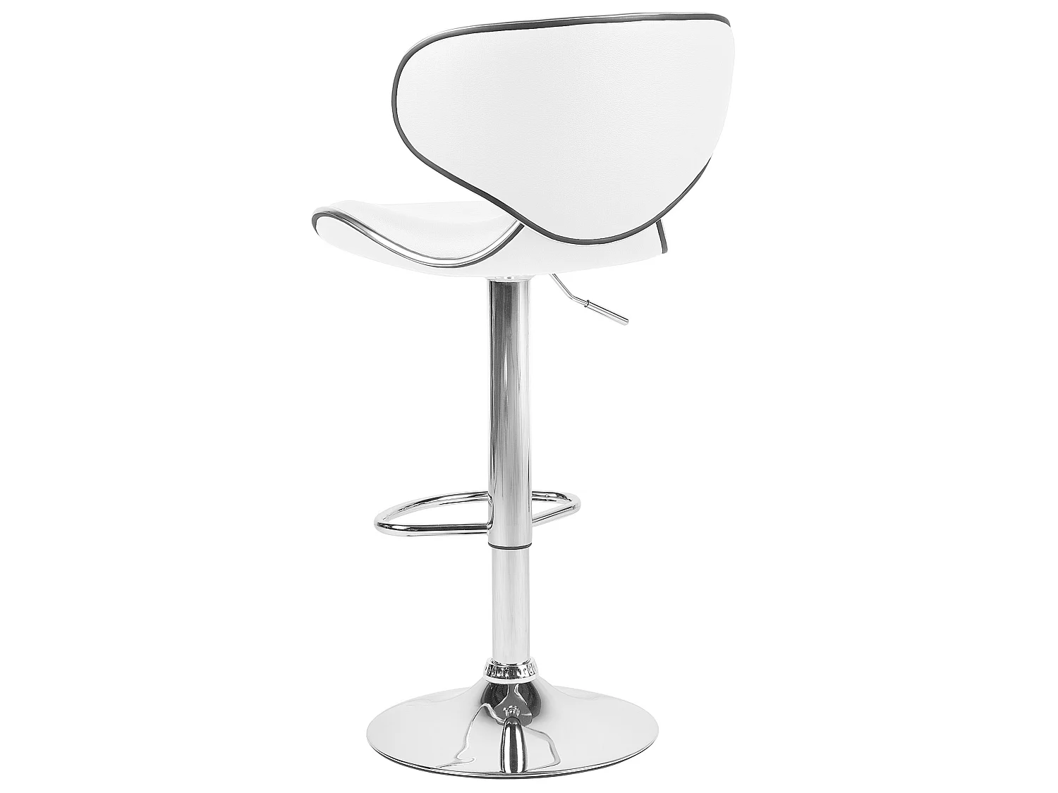 Set mit 2 Barstühlen CONWAY Kunstleder drehbar Weiss