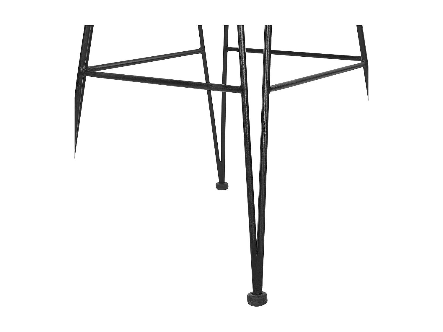 Set mit 2 Barstühlen CASSITA Rattan Schwarz