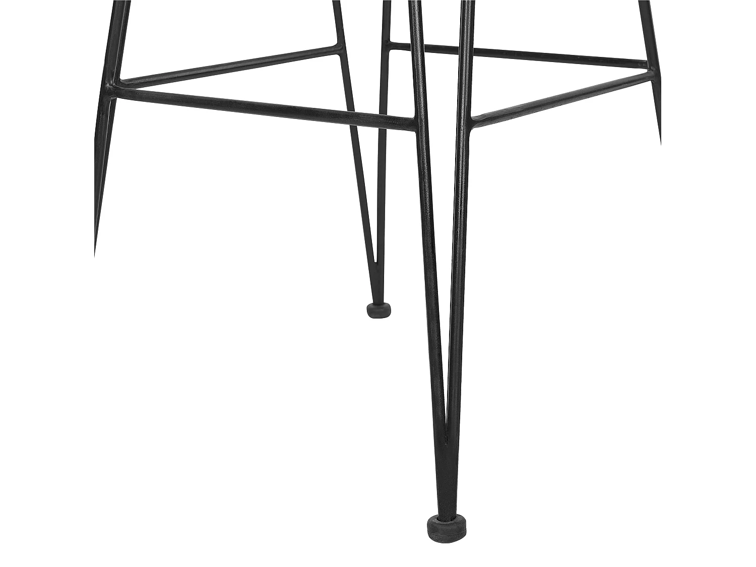 Set di 2 sedie alte CASSITA Rattan Nero