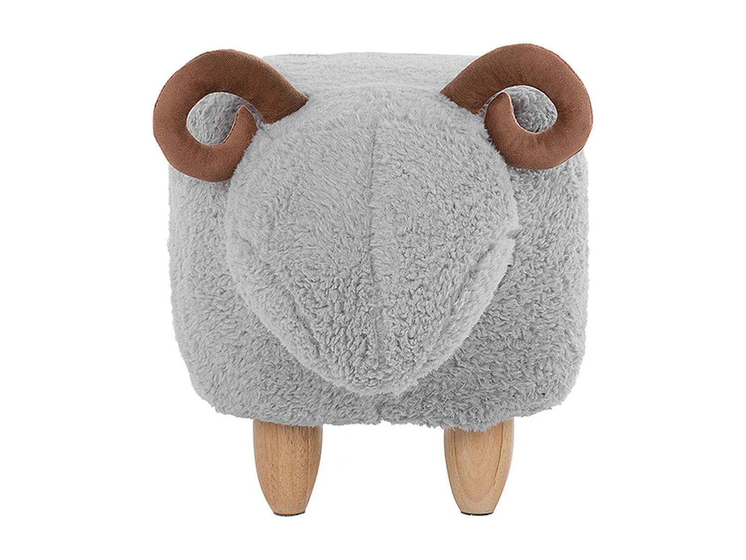 Tabouret animal LAMB Tissu Gris
