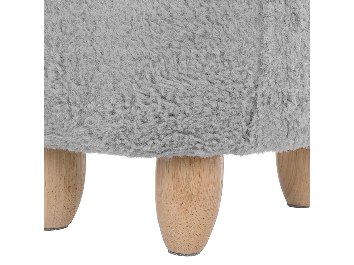 Tabouret animal LAMB Tissu Gris