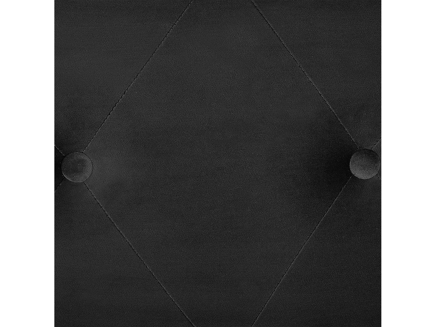 Tamborete com arrumação MALLARD Veludo Preto