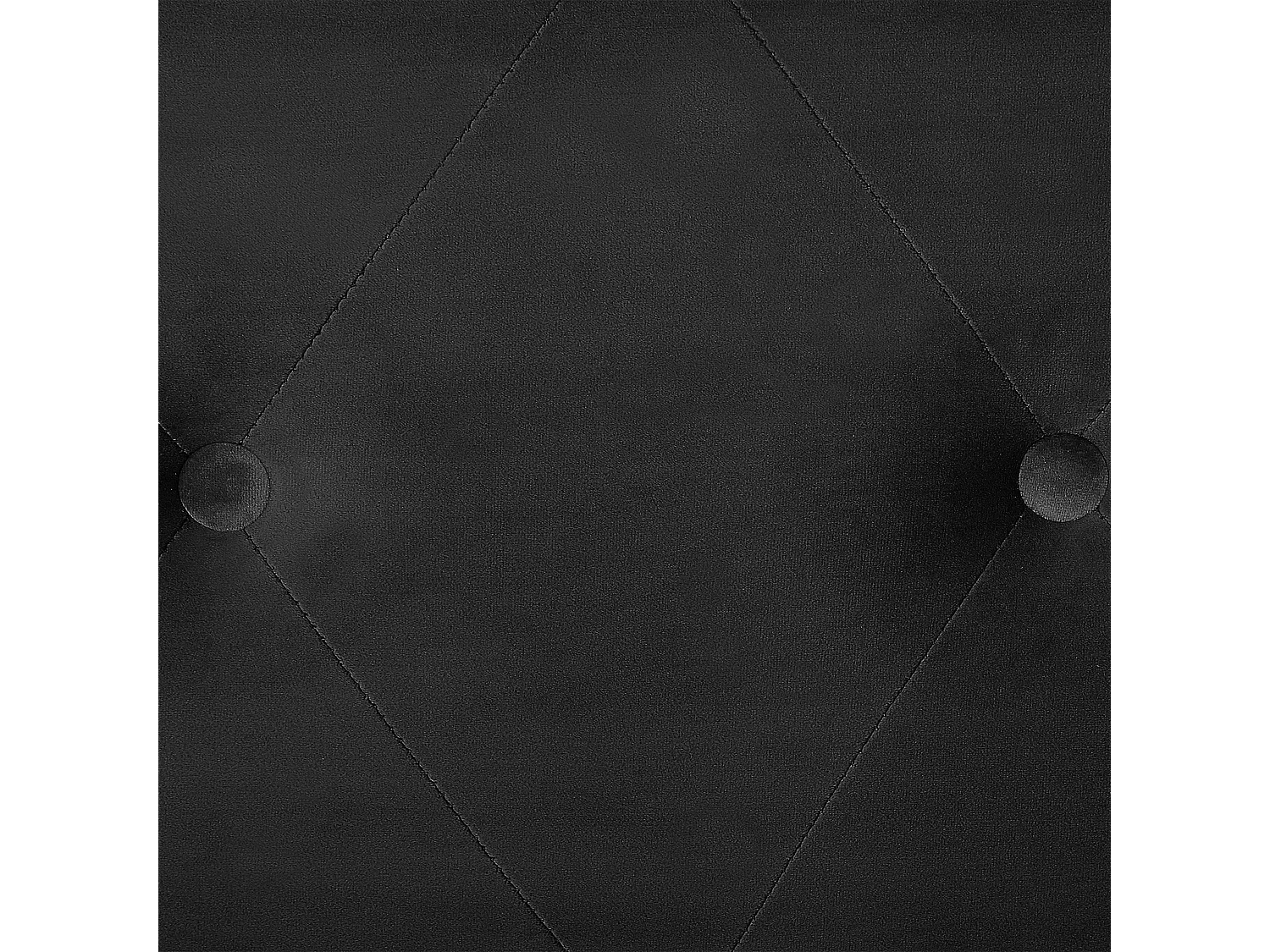 Tabouret de rangement MALLARD Velours Noir