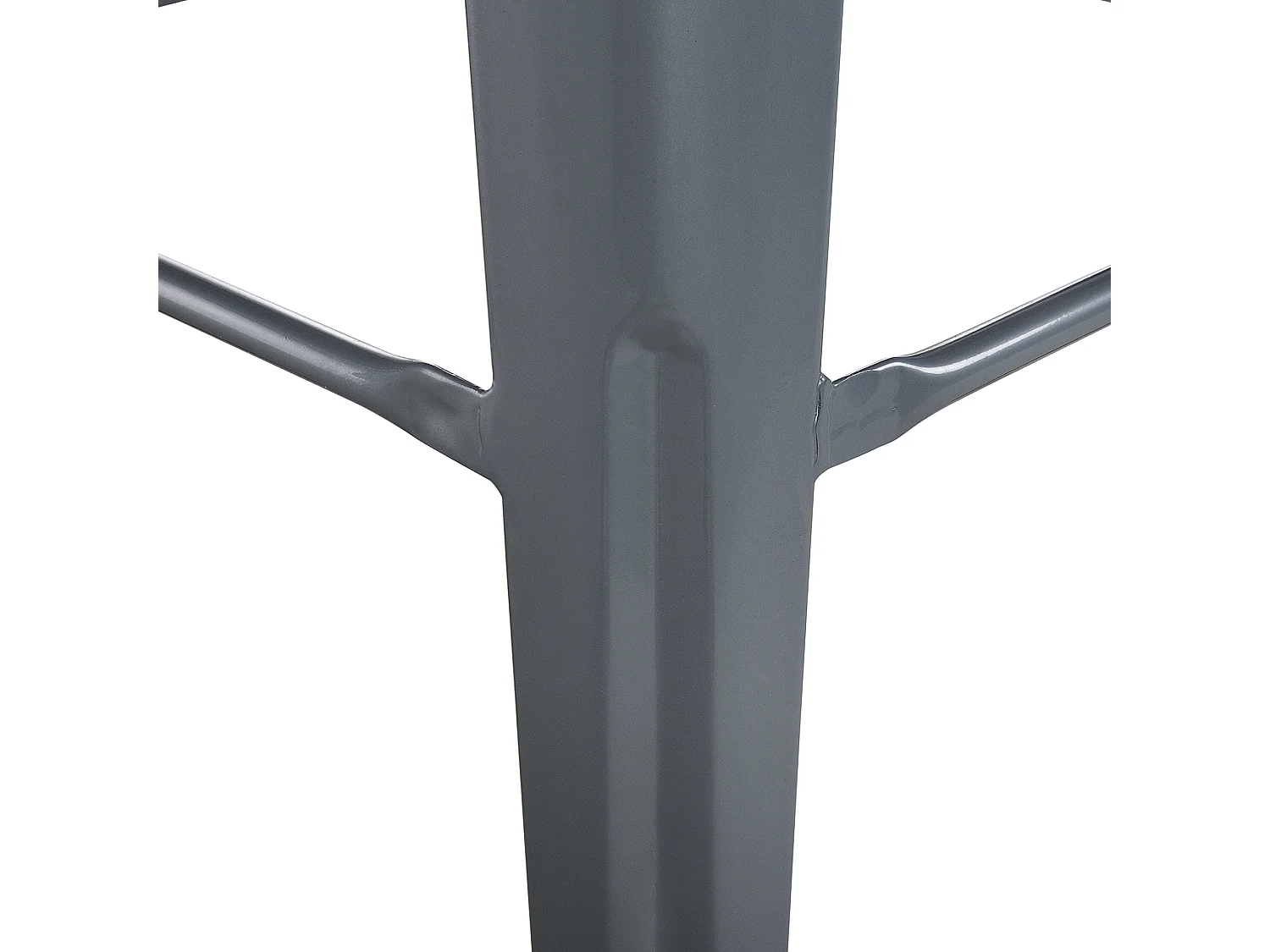 Barhocker grau 2er Set Höhe 76 cm Metall Cabrillo