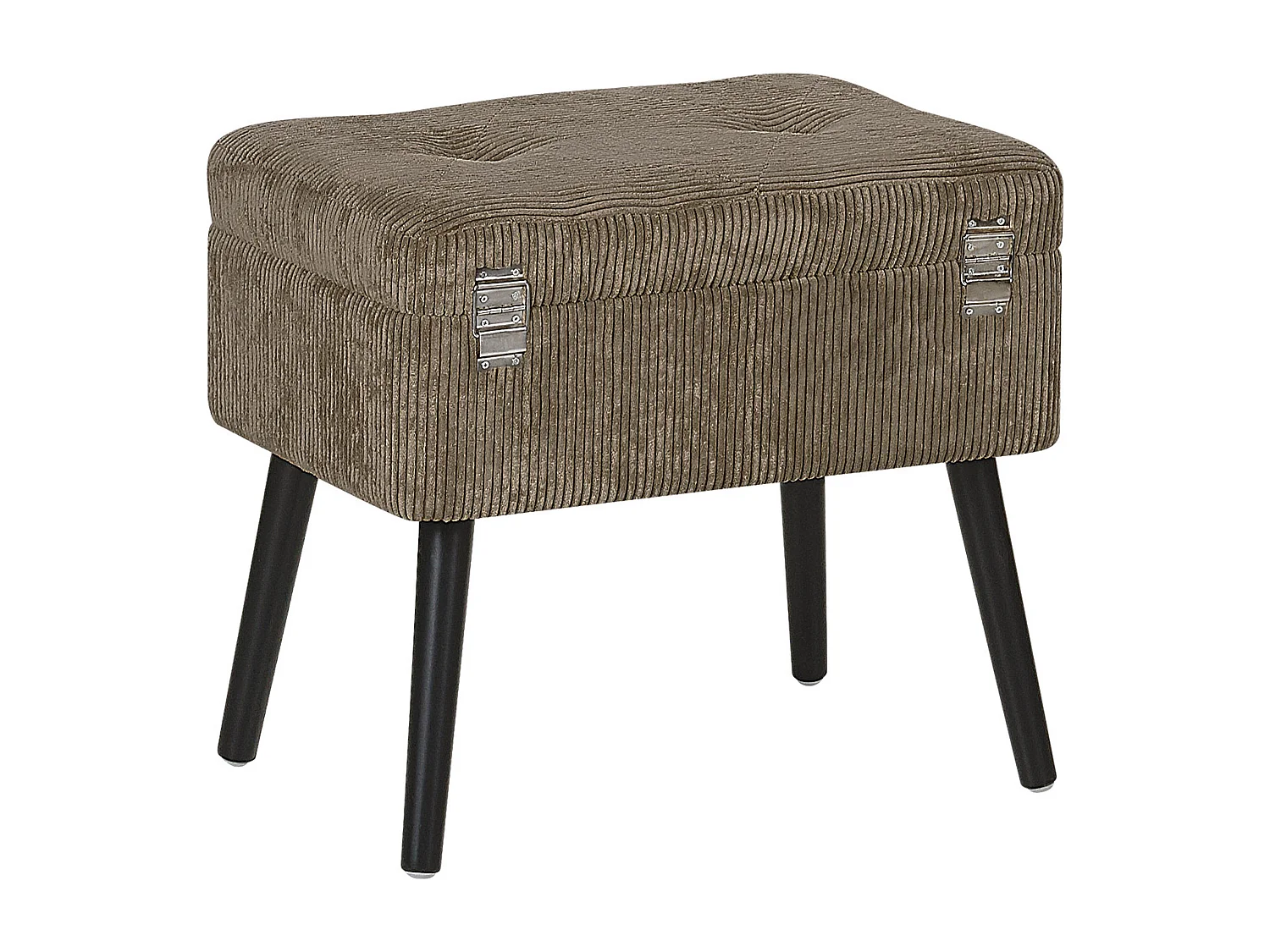 Sgabello contenitore MALLARD Velluto a coste Marrone chiaro