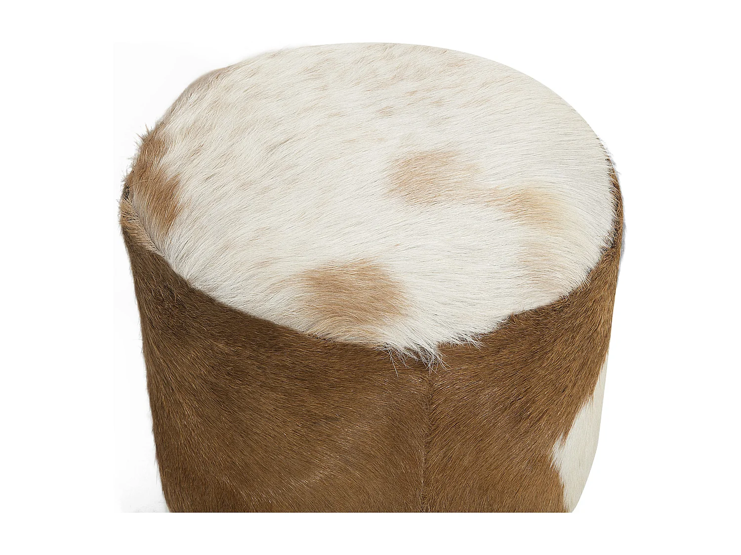 Hocker KENT Leer Goudbruin