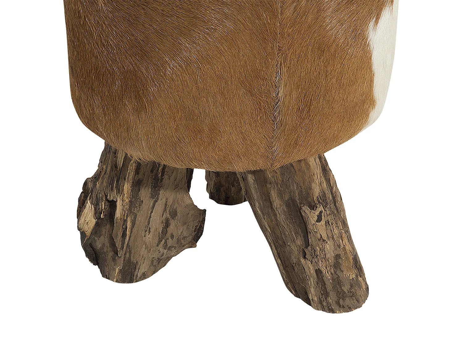 Hocker KENT Leer Goudbruin