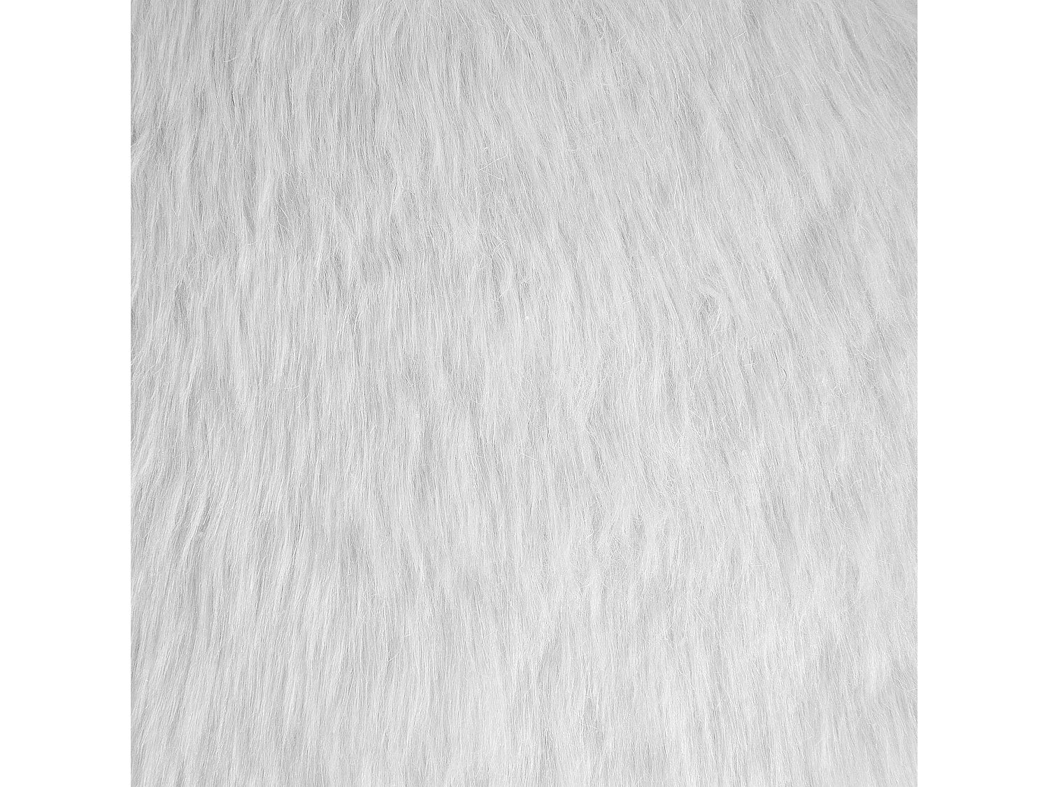 Stołek IOWA Sztuczne futro Biały