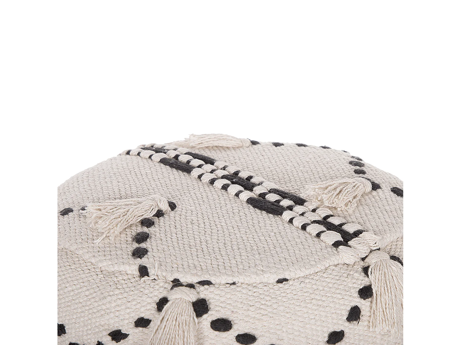 Hocker THONDI Baumwolle Beige