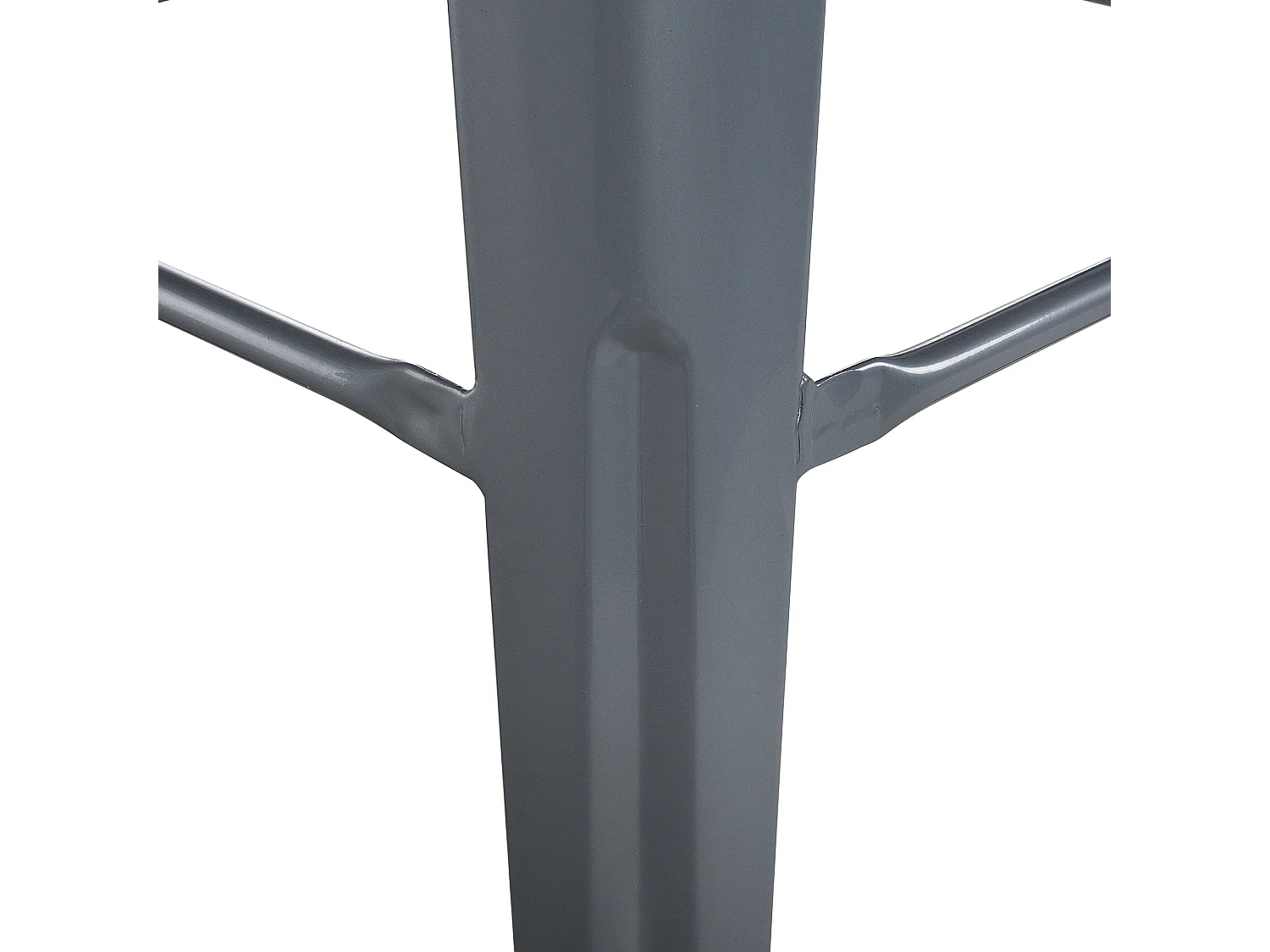 Conjunto de 2 bancos de bar CABRILLO Metal Cinzento