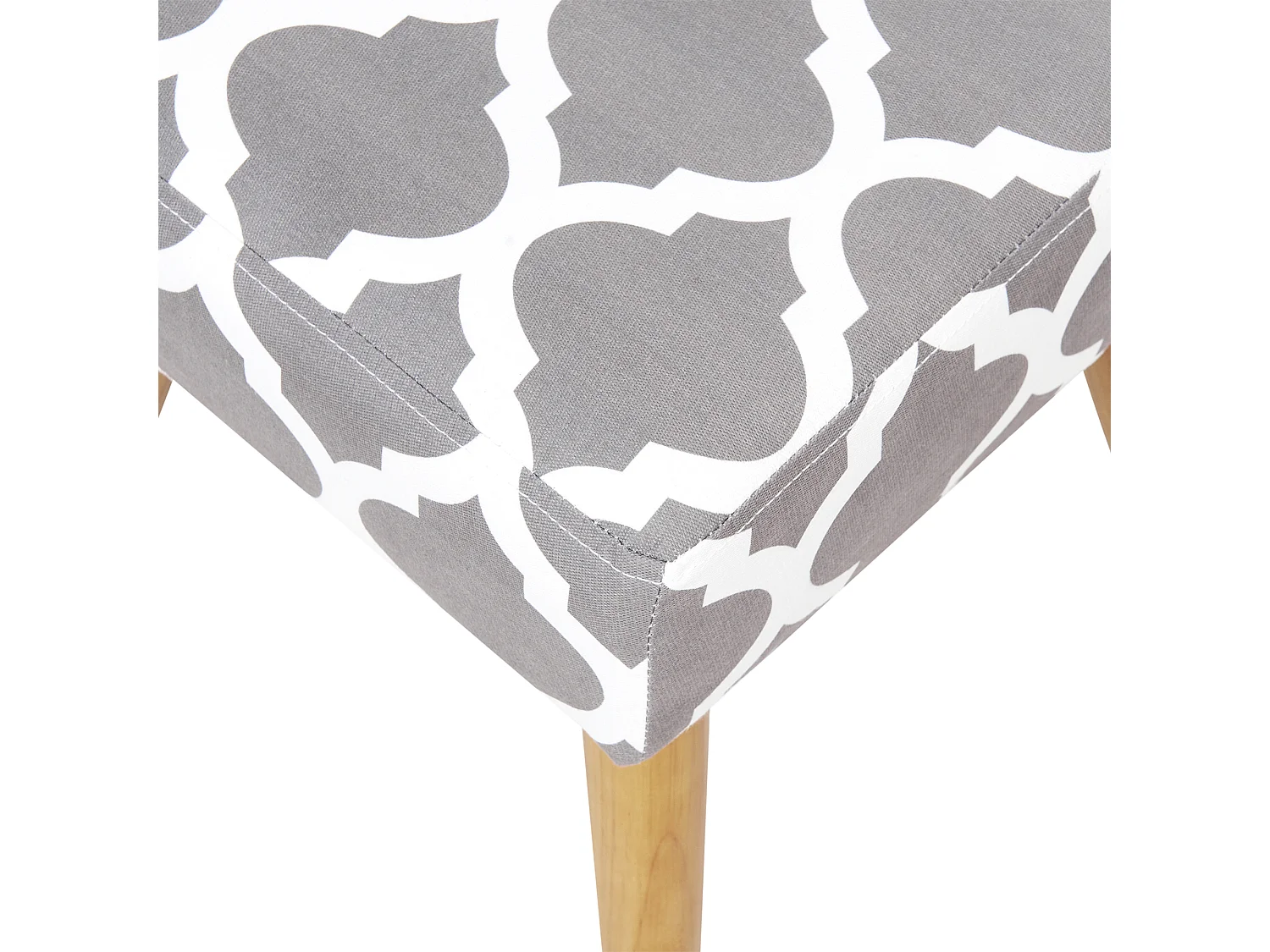 Repose-pied OSAGE Coton Gris clair