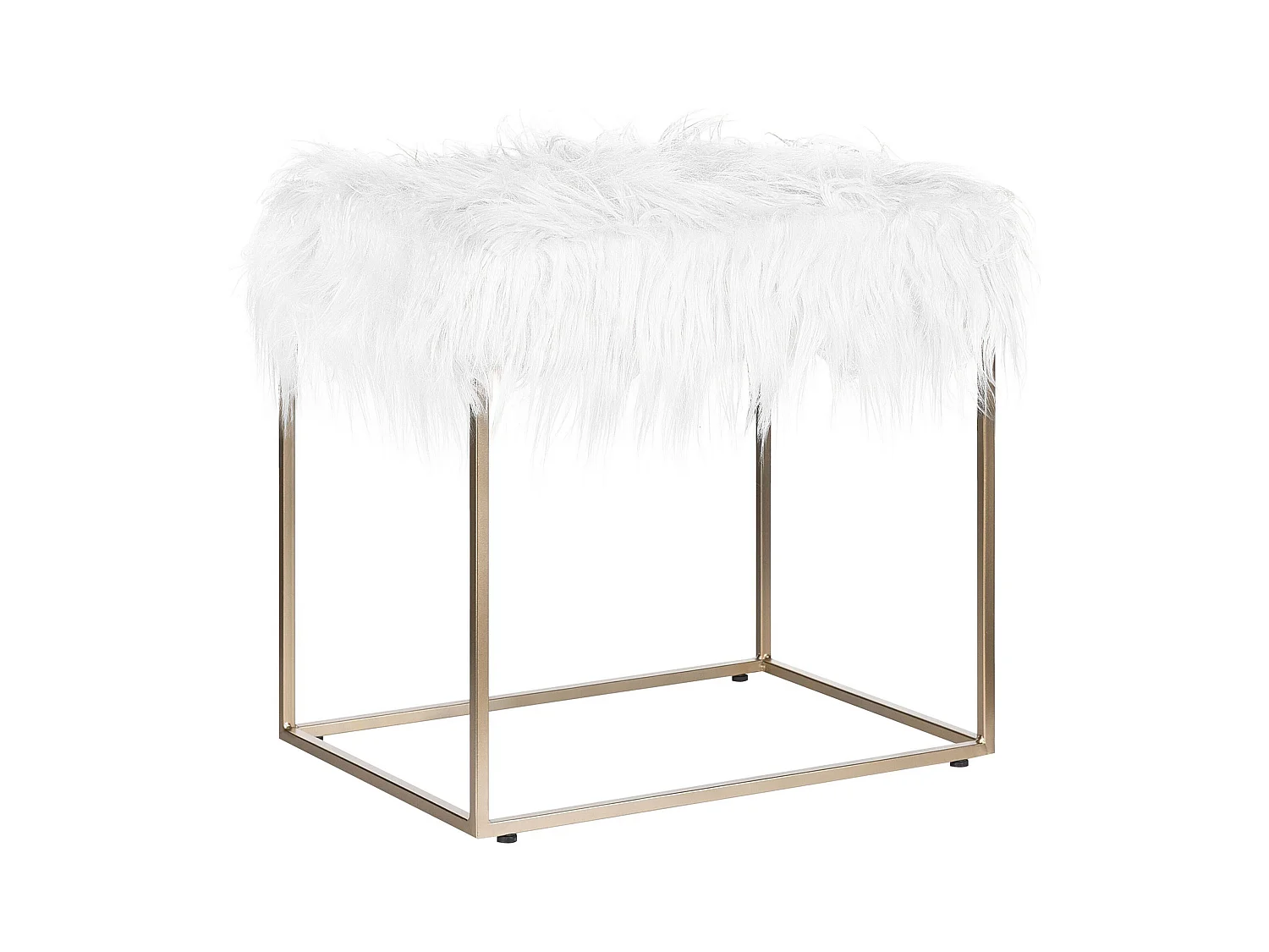 Repose-pied MANHATTAN Fourrure synthétique Blanc