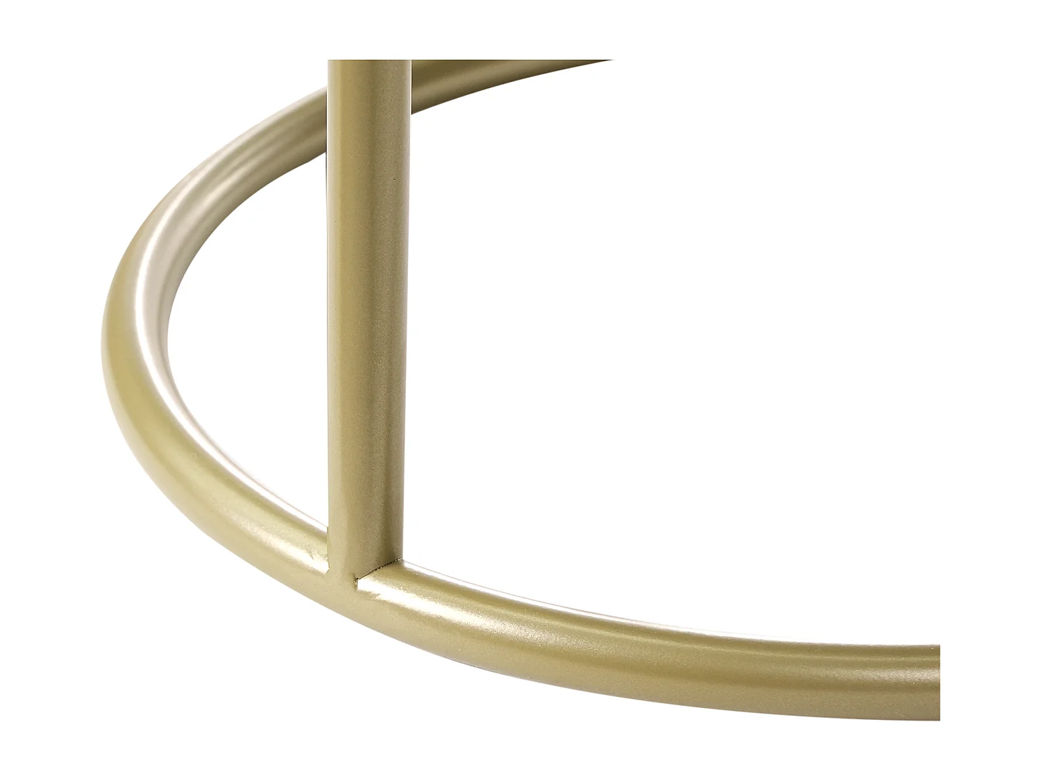 Hocker Samtstoff dunkelgrau / gold rund ⌀ 35 cm DELCO