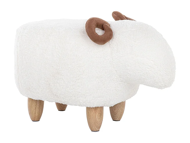 Dierenpoef LAMB Stof Wit
