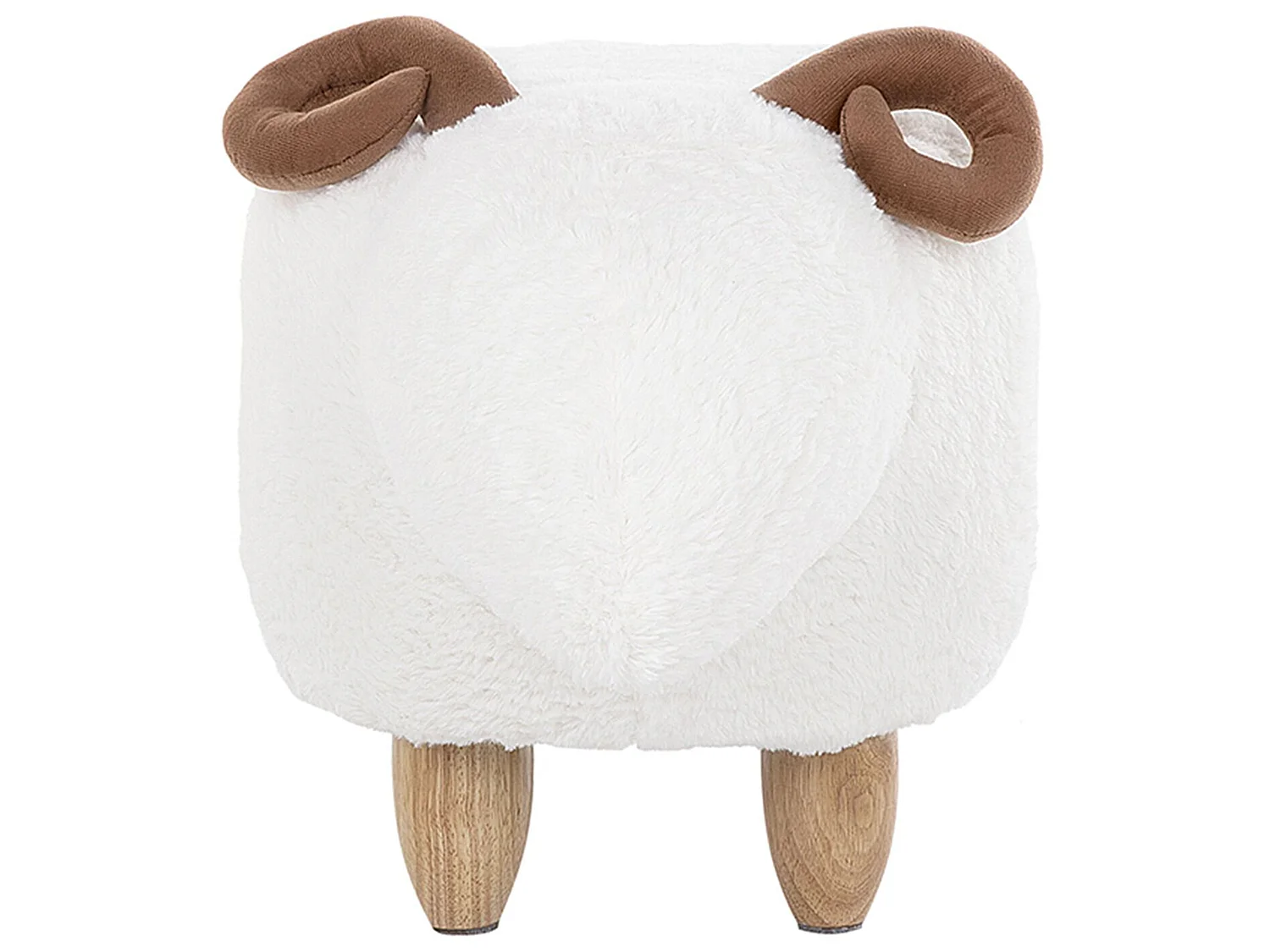 Tierhocker LAMB Stoff Weiss