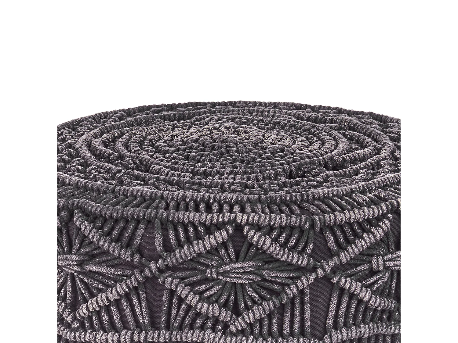 Hocker MUNDRA Katoen Grijs