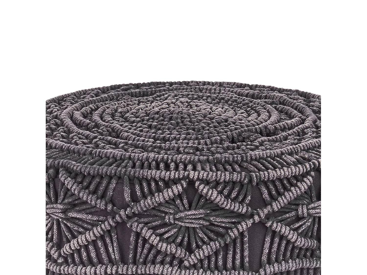 Hocker MUNDRA Katoen Grijs