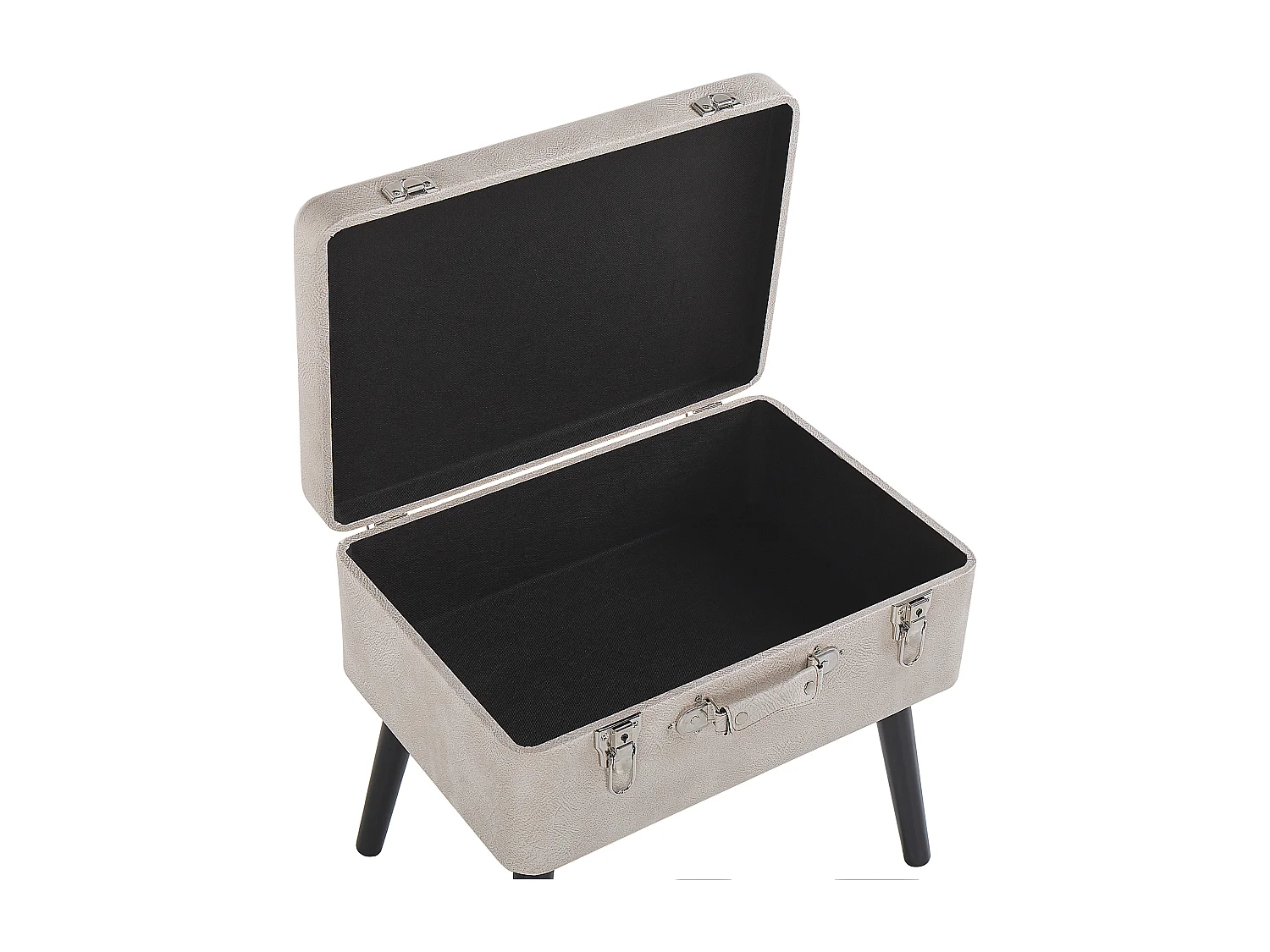 Tabouret de rangement MALLARD Cuir PU Beige