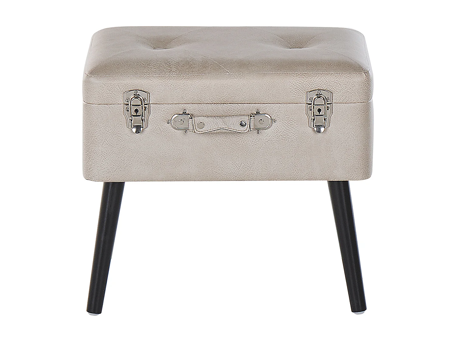 Hocker met opbergruimte MALLARD Kunstleer Beige