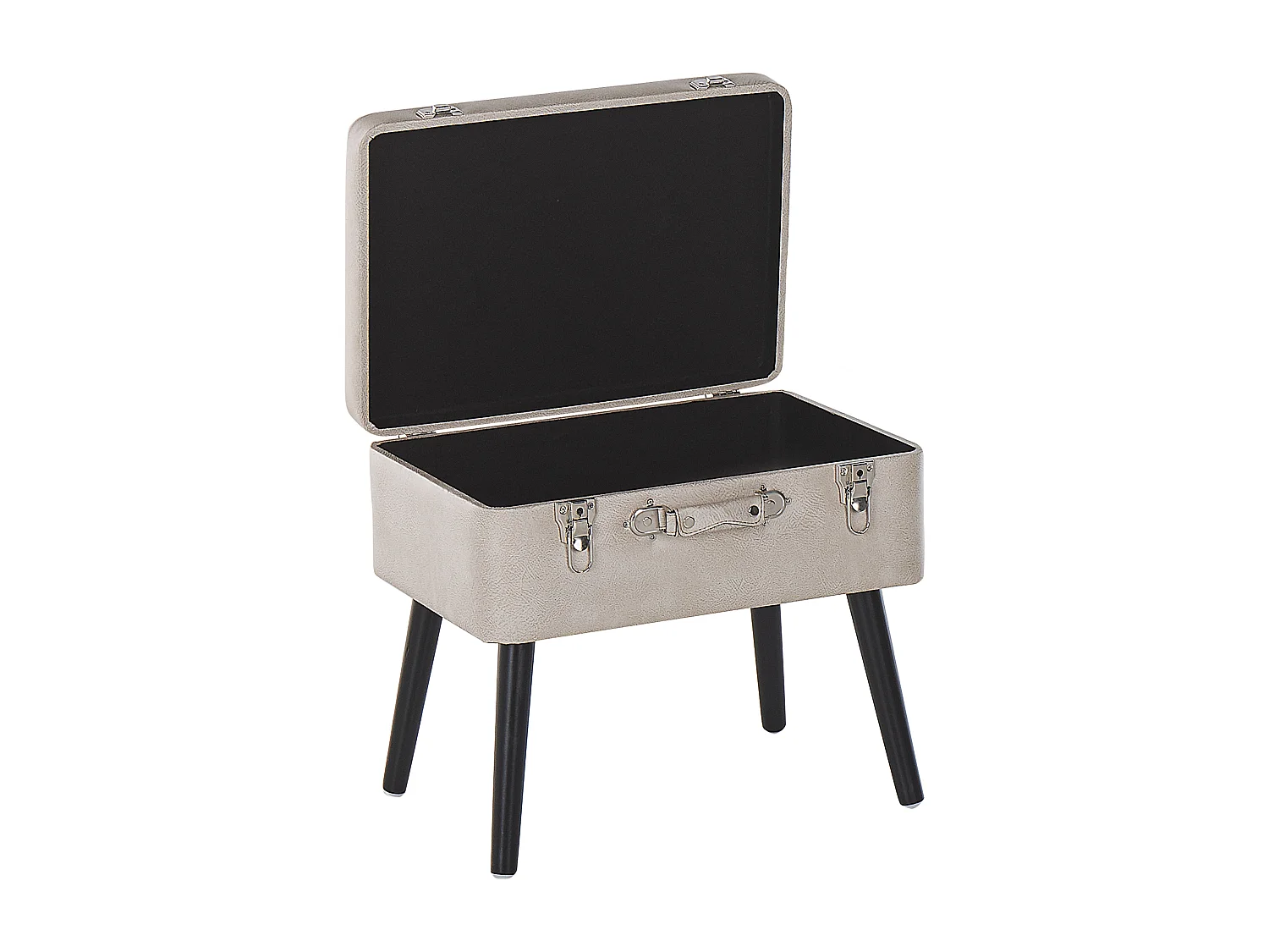 Hocker met opbergruimte MALLARD Kunstleer Beige