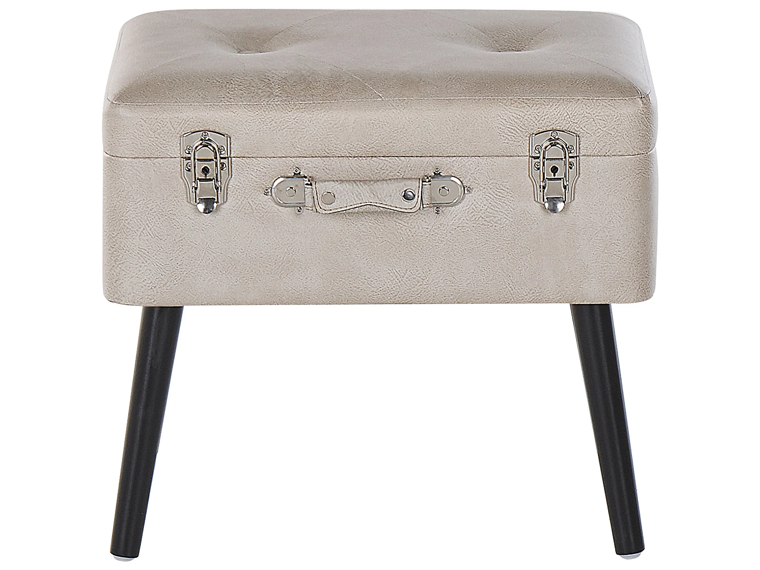 Tabouret de rangement MALLARD Cuir PU Beige