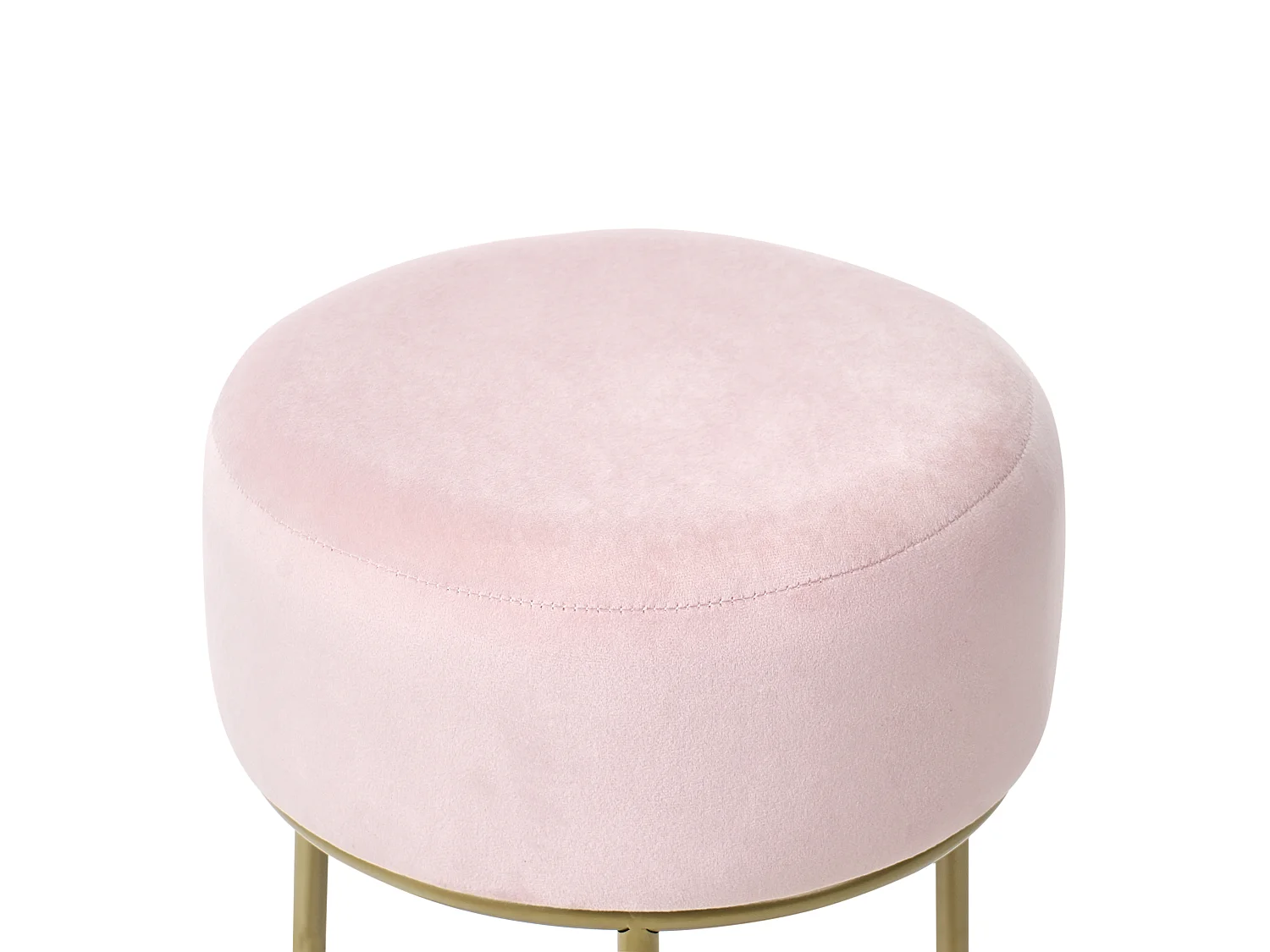 Sgabello DELCO Velluto Rosa
