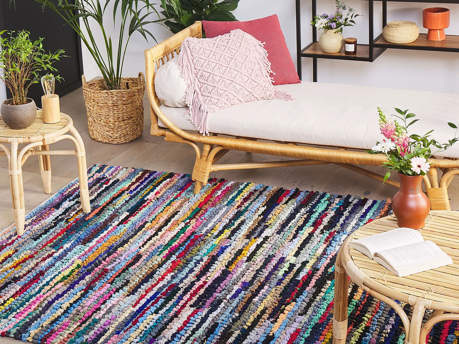 Tapis bariolé 160 x 230 cm multicolore BAFRA