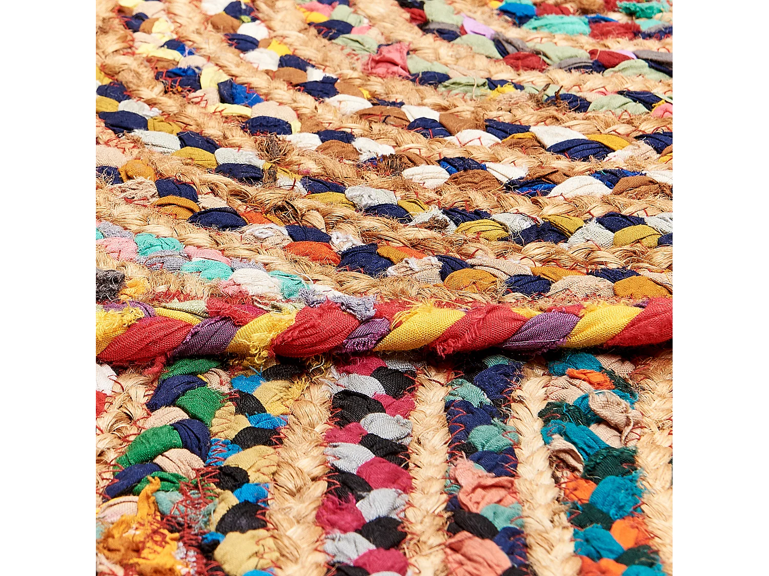 Tapis YENICE Multicolore ø 140 cm Jute