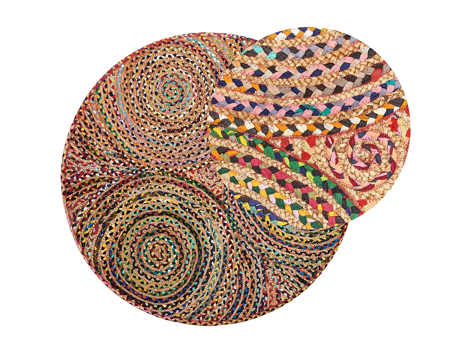 Tappeto cotone multicolore ⌀ 140 cm YENICE