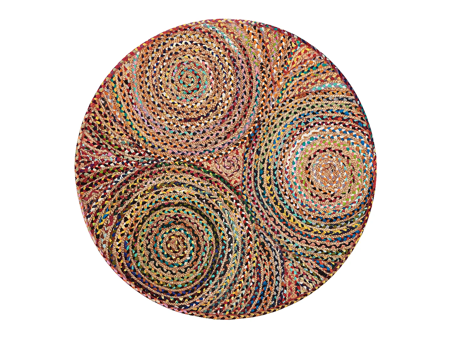 Rug YENICE Multicolour ø 140 cm Jute