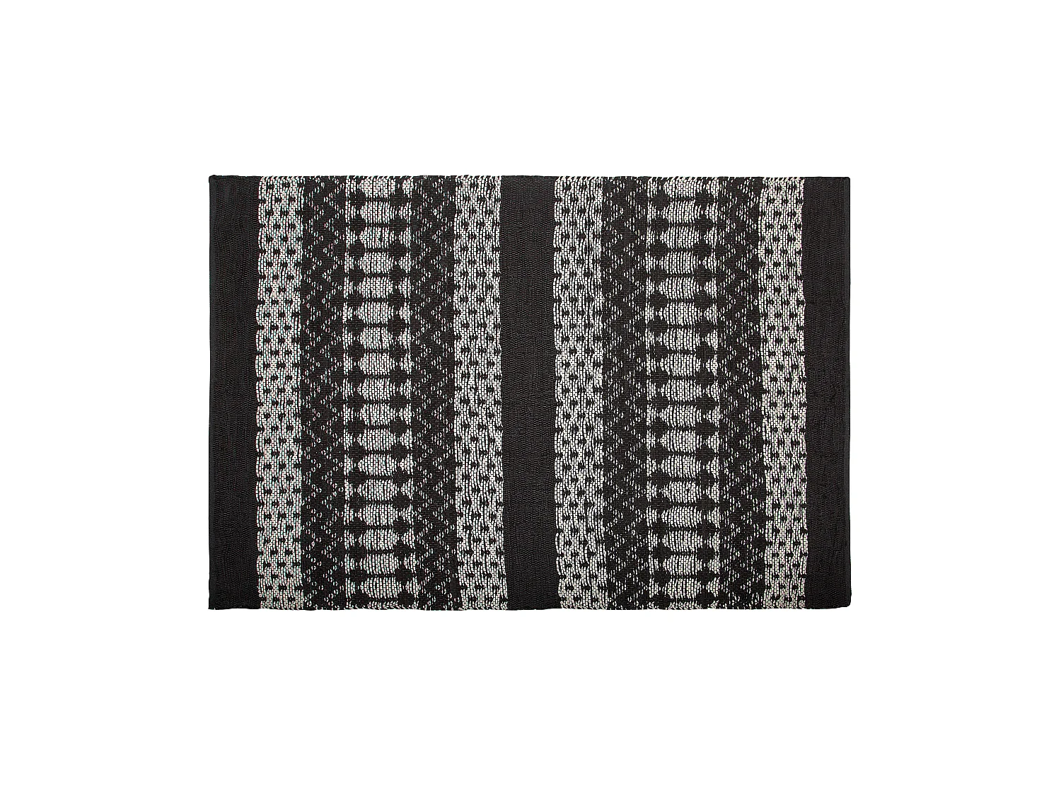Tapis SOKUN 140 x 200 cm Cuir Noir