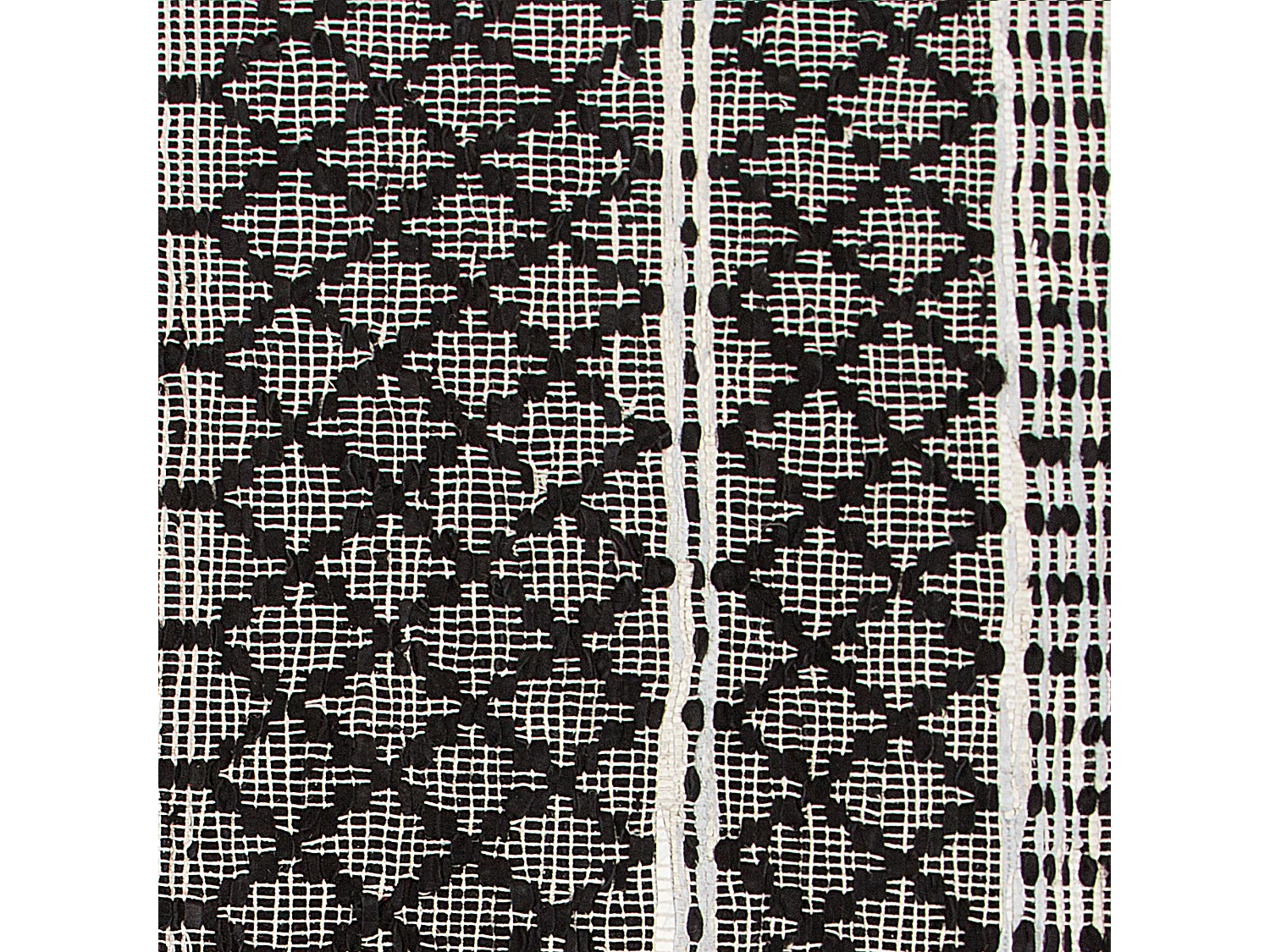 Tapete FEHIMLI 80 x 150 cm Pele Preto