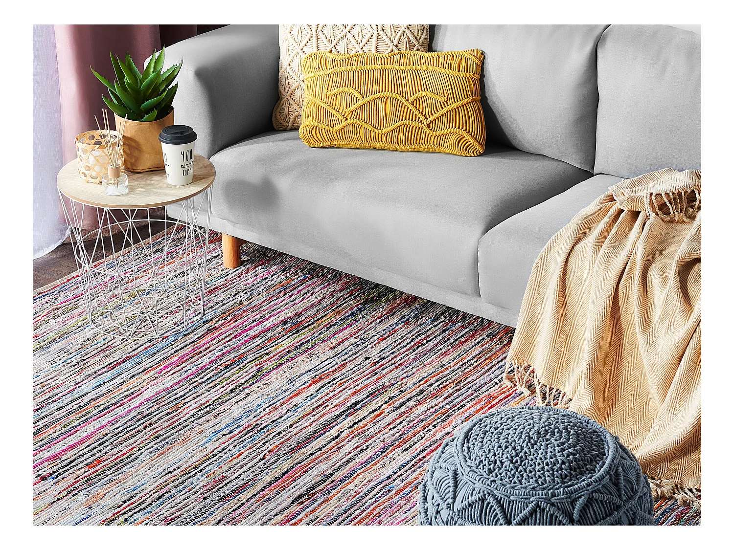 Tapis MERSIN Multicolore 160 x 230 cm Coton