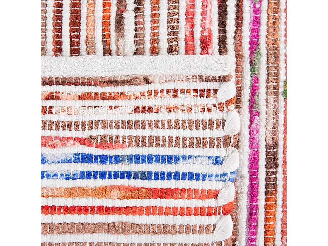 Vloerkleed polyester wit 160 x 230 cm BARTIN