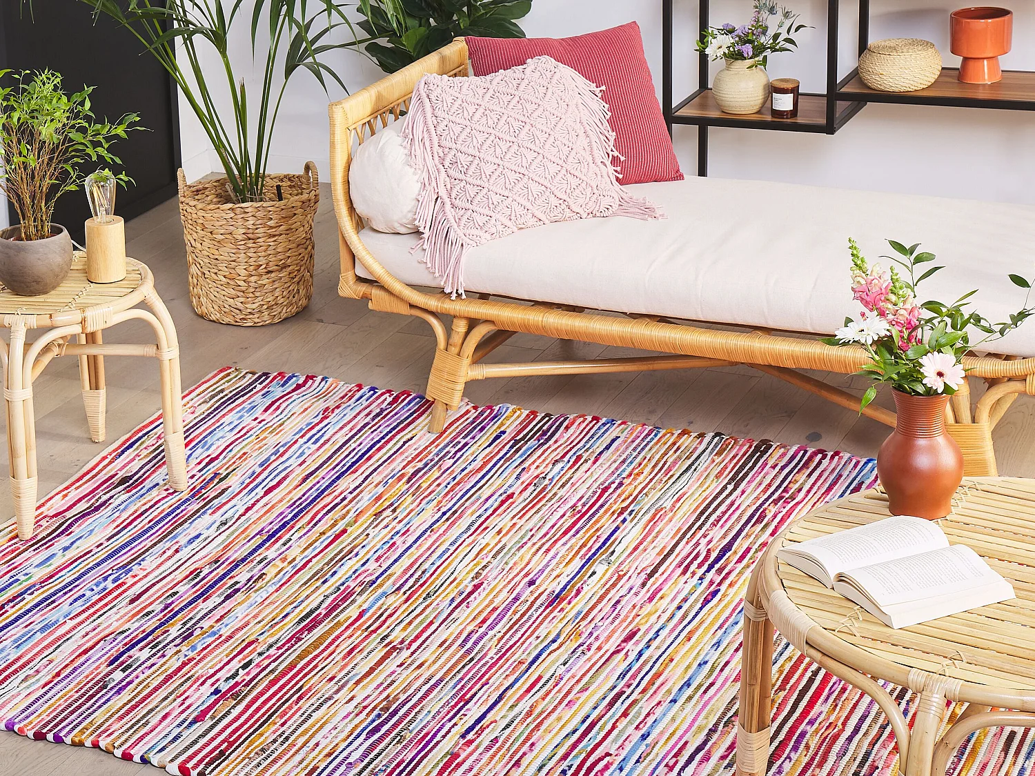Tapis en coton multicolore 160 x 230 cm BARTIN