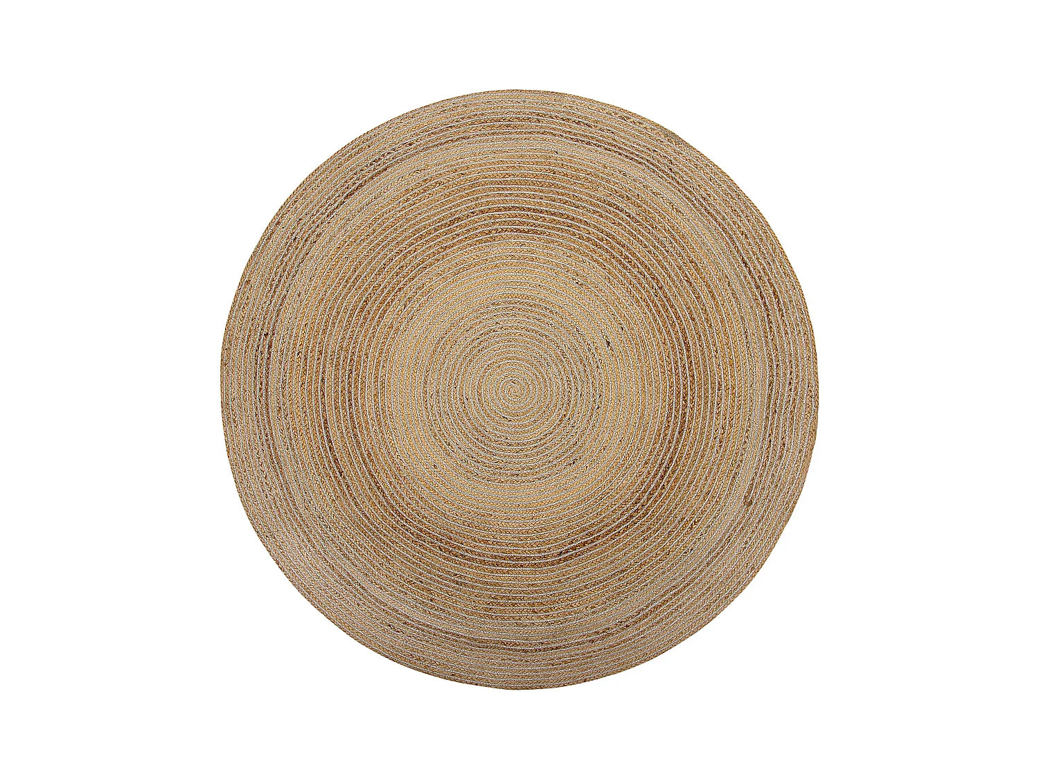 Alfombra AKBELEN ø 140 cm Yute Beige