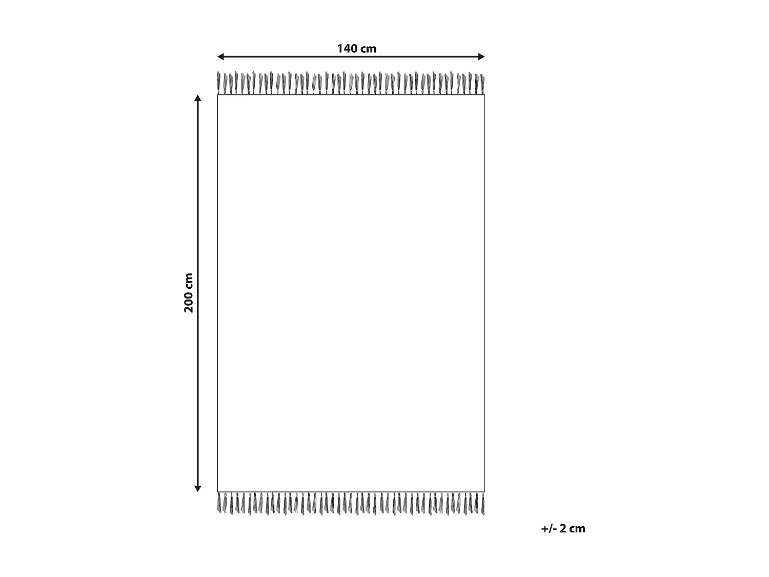 Tapis DANCA Noir 140 x 200 cm