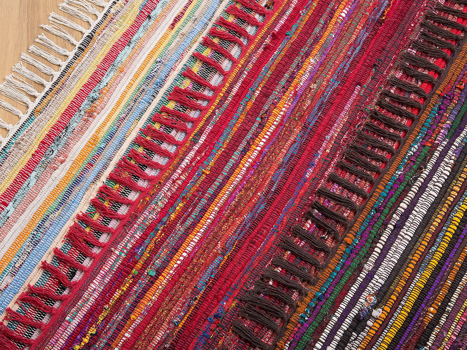 Tapis en coton multicolore foncé 140 x 200 cm DANCA